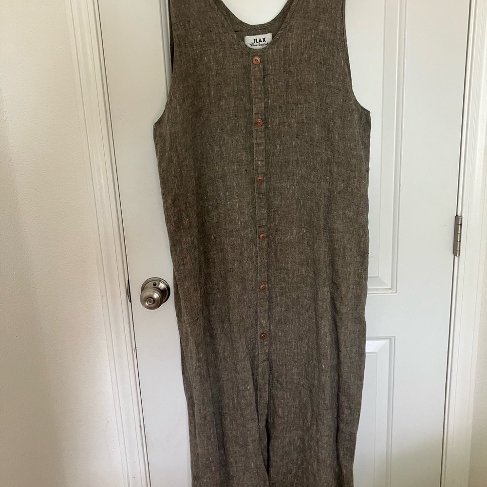 FLAX by Jeanne Engelhart dress Brown